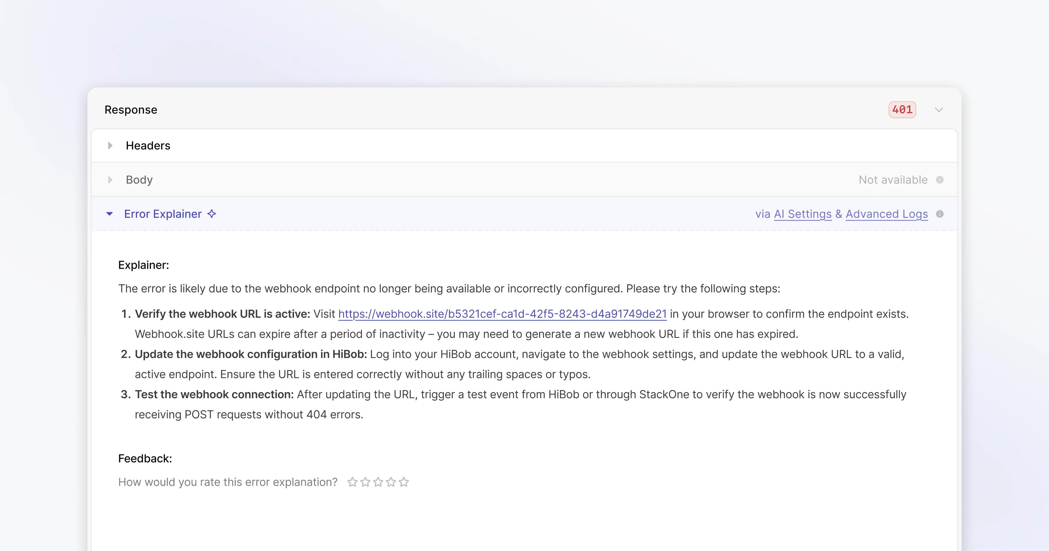 AI Error Log Explainer