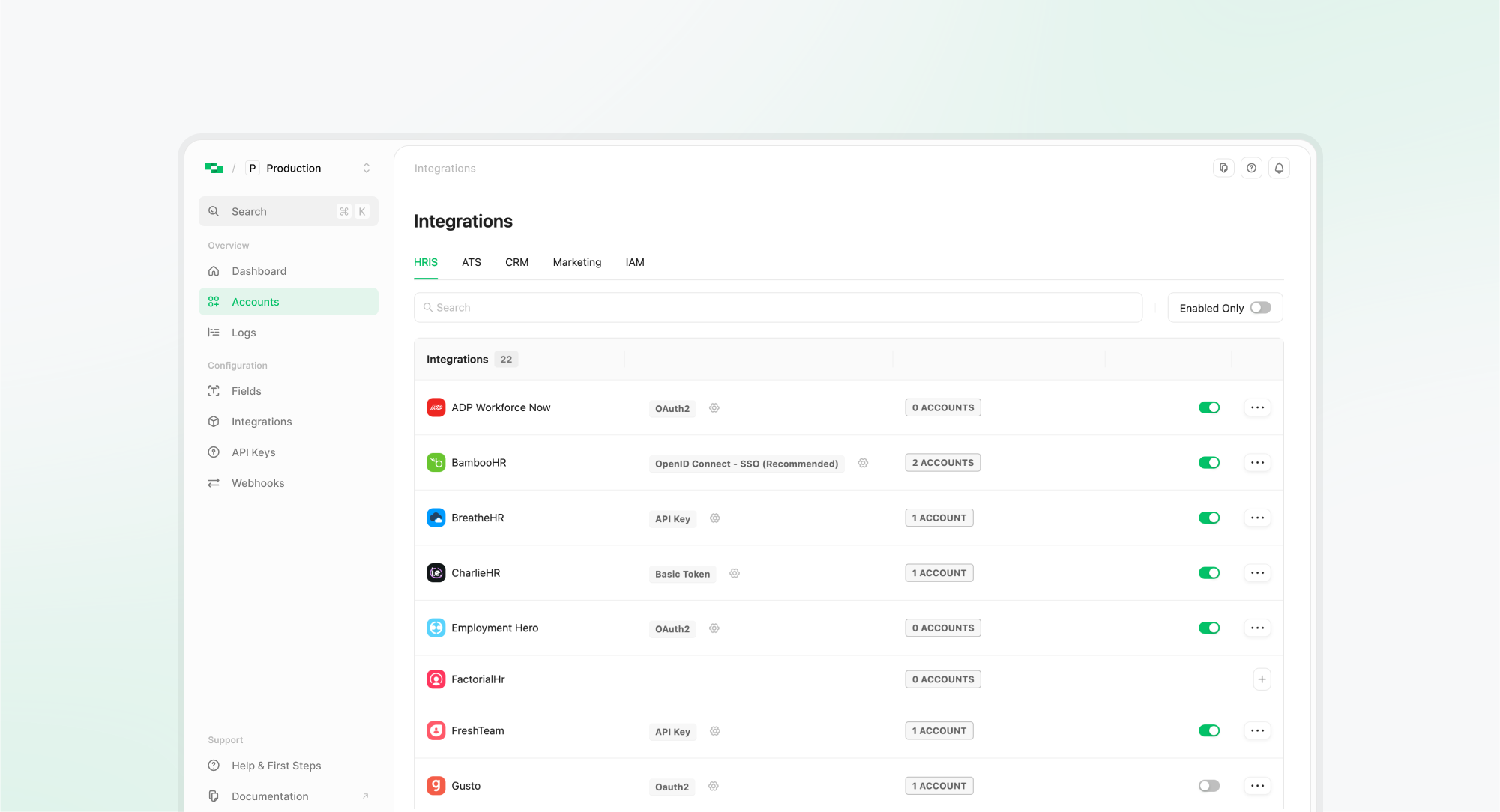 StackOne Dashboard: Integrations Page revamp!